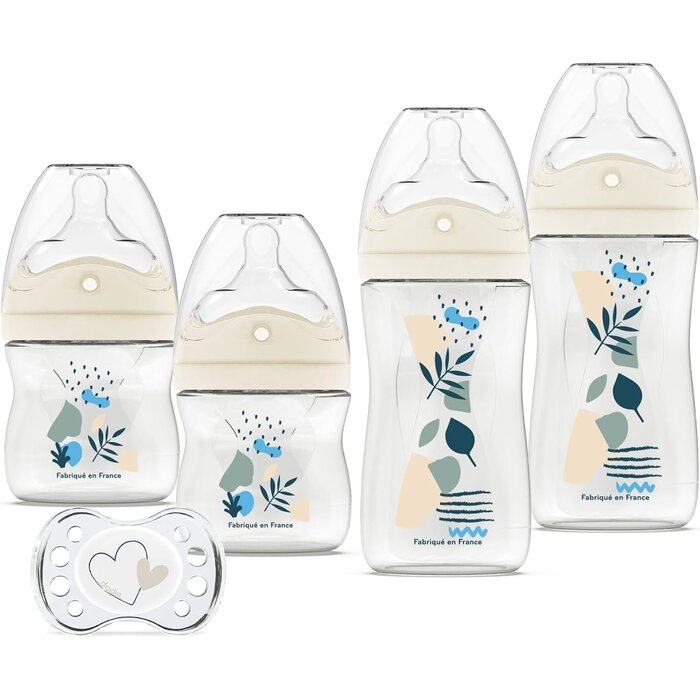 Set de 4 biberons anti-colique - Bleu - Jusqu'à -60%