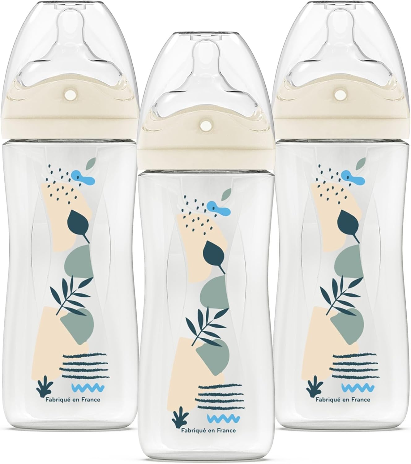 Set de 4 biberons anti-colique - Bleu - Jusqu'à -60%