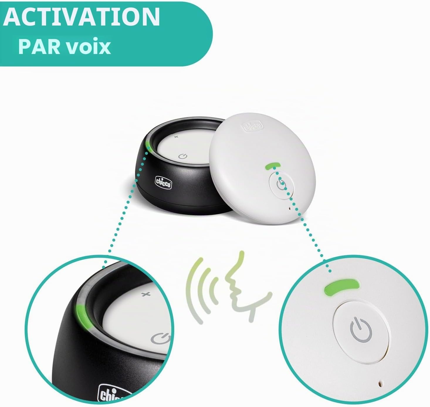 Chicco Babyphone Audio DECT 300m - Jusqu'à 62% de réduction sur notre outlet