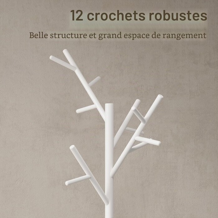 Portemanteau sur pied blanc 180 cm - Jusqu'à 64% de remise