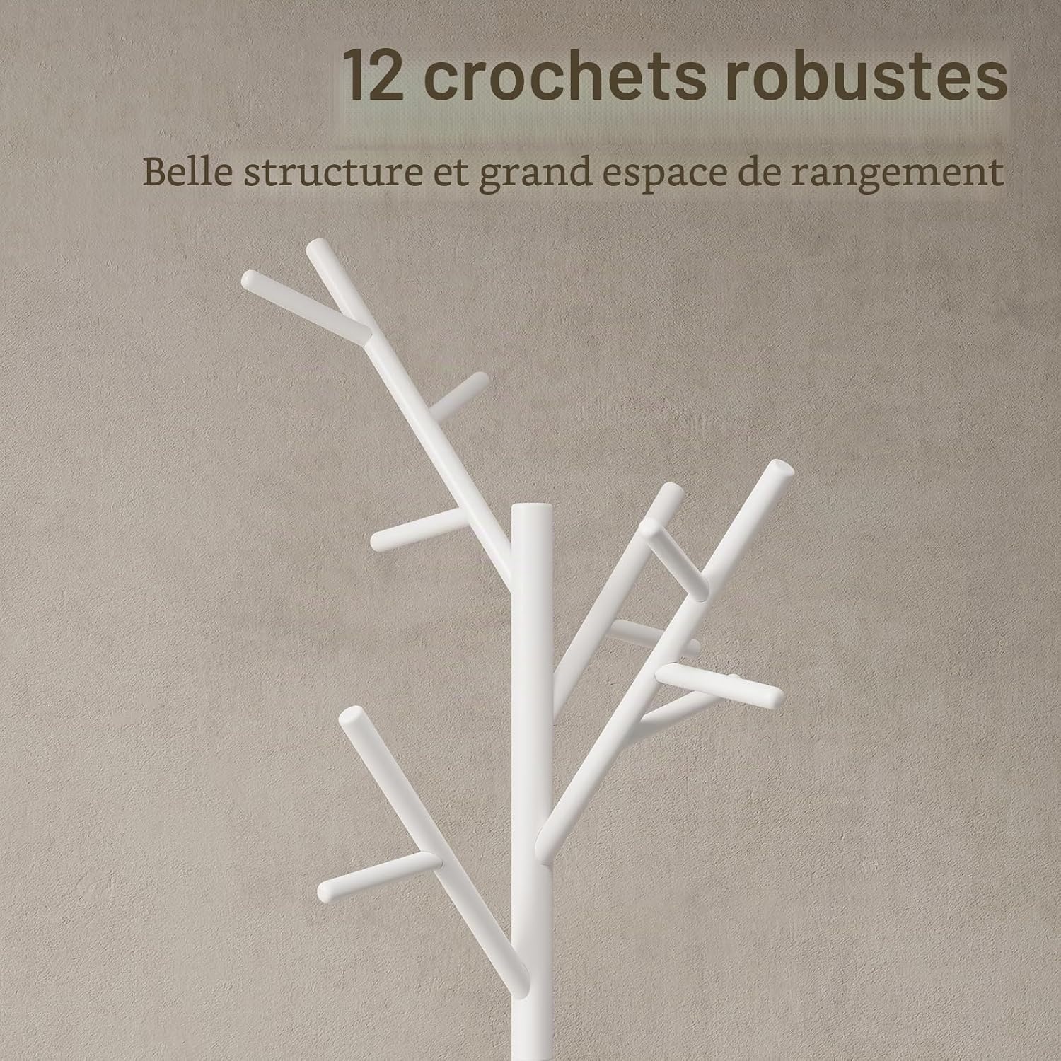 Portemanteau sur pied blanc 180 cm - Jusqu'à 64% de remise