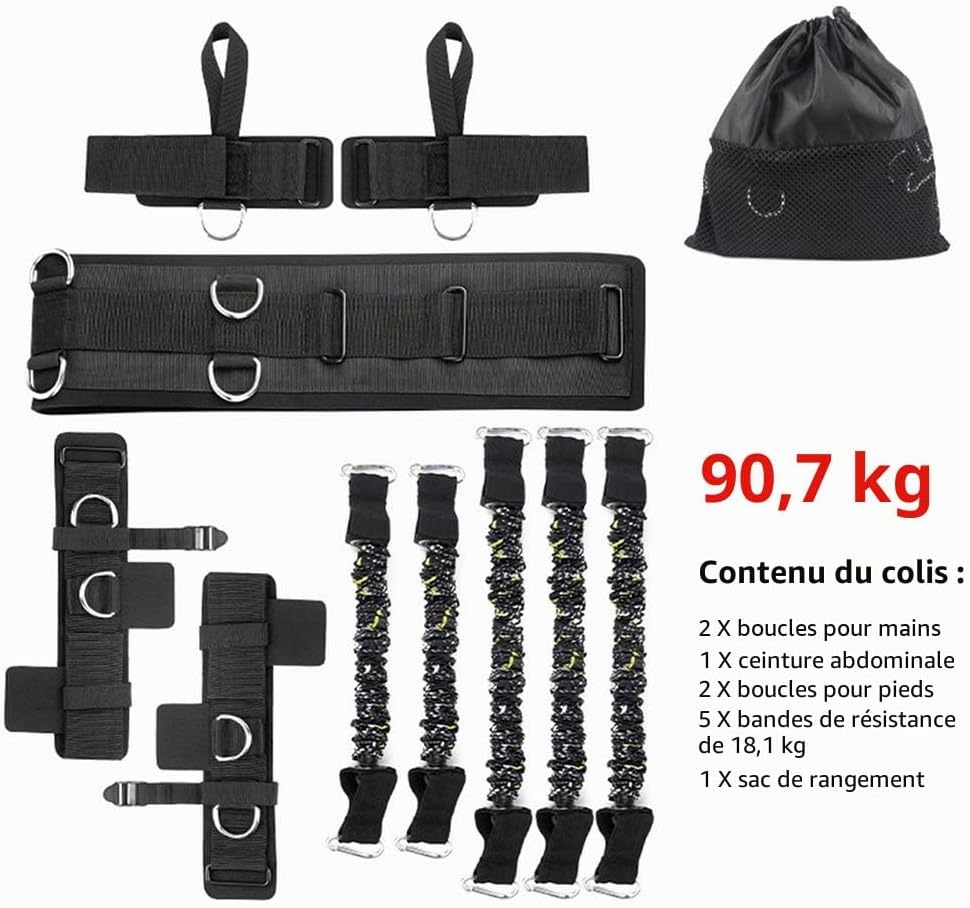 Kit de résistance pour boxe et fitness - Jusqu'à -60% sur votre entraînement