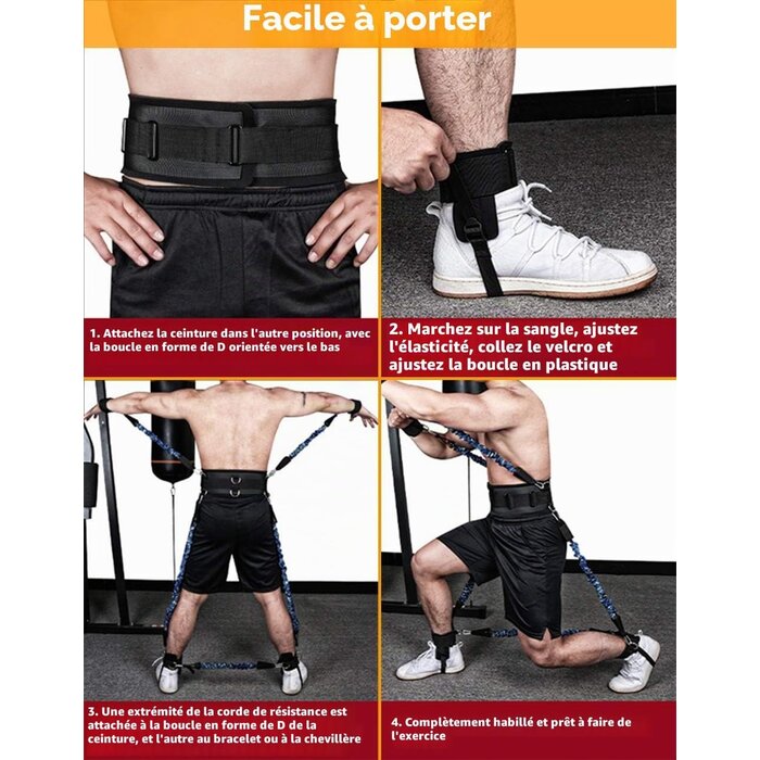Kit bandes de résistance fitness et boxe - Jusqu'à 60% de réduction
