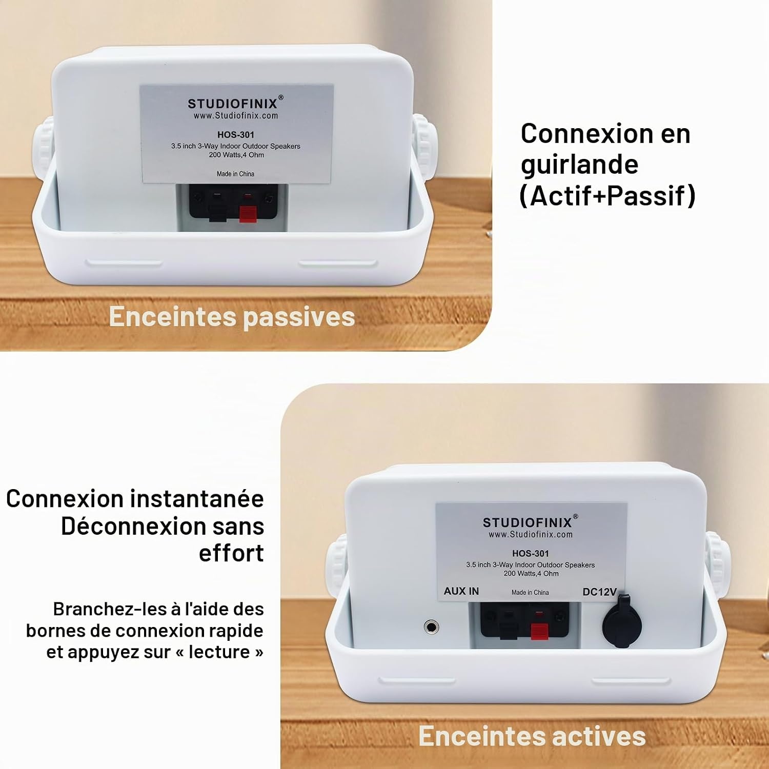 Enceintes d'extérieur Bluetooth 200W - Étanches - Jusqu'à -62% de remise