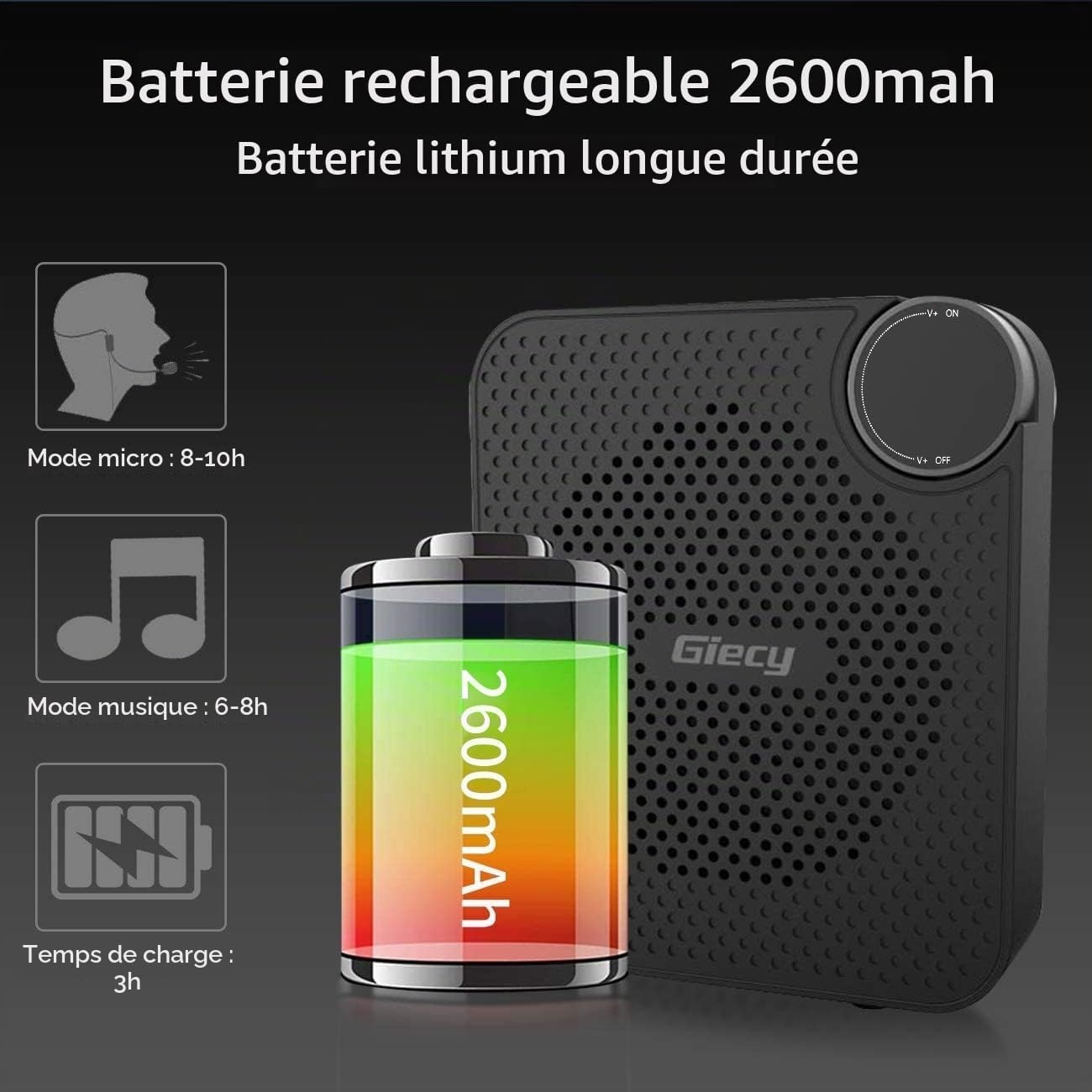 Amplificateur de voix portable 15W - Jusqu'à -58% sur votre équipement audio