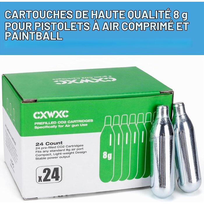 Cartouches CO2 airsoft et défense - Jusqu'à 58% de remise immédiate