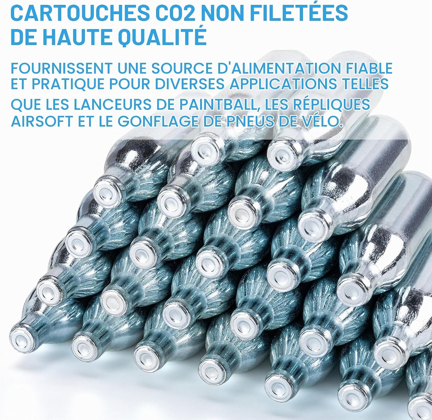 Cartouches CO2 Haute Performance - Paintball & Airsoft - Jusqu'à -58% !