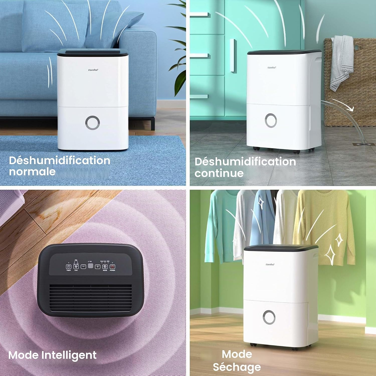Déshumidificateur 20L/24h pour 40m² - Jusqu'à -35% sur votre assainisseur d'air