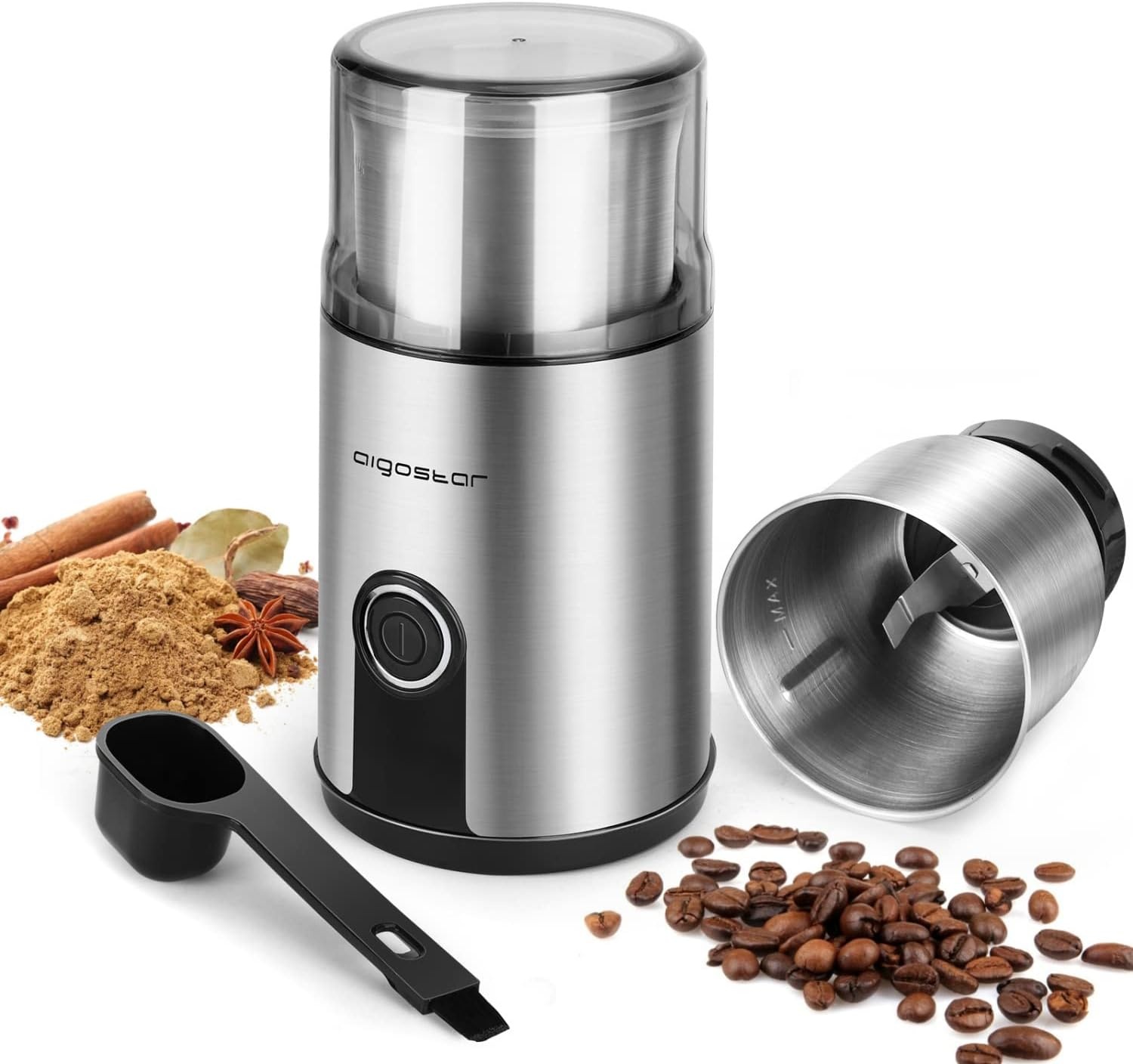 Moulin à café électrique inox 200W - Jusqu'à 31% de réduction