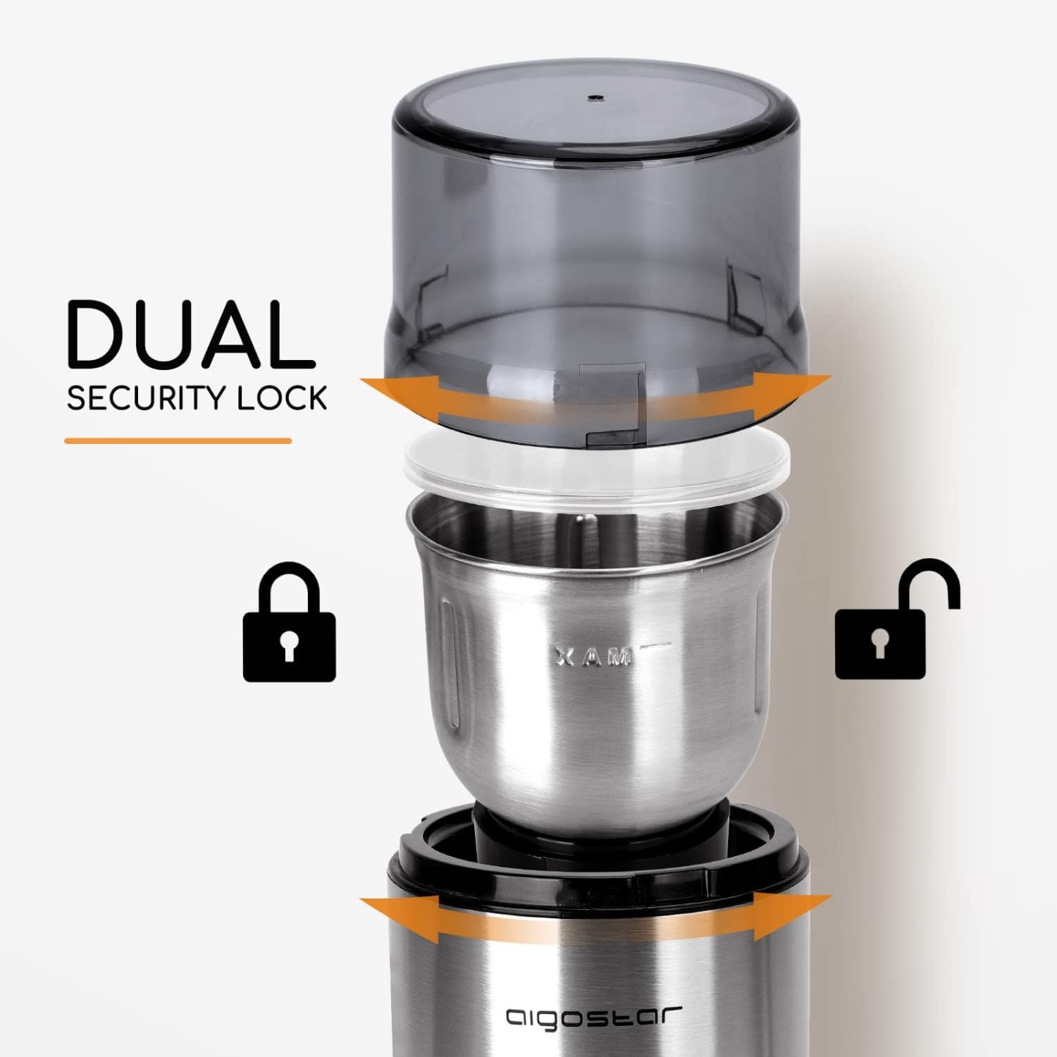 Moulin à café électrique inox 200W - Jusqu'à 31% de réduction