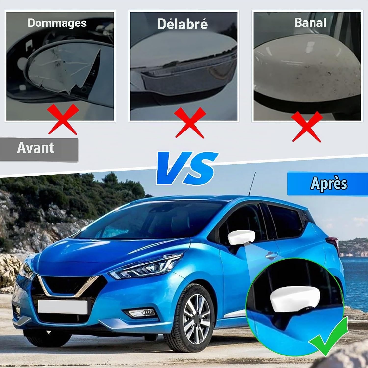 Coques de rétroviseurs pour Renault - Jusqu'à -58% de remise