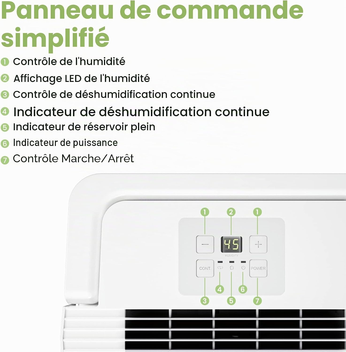 Déshumidificateur 12 L/24h pour 20 m² - Jusqu'à 35% de remise