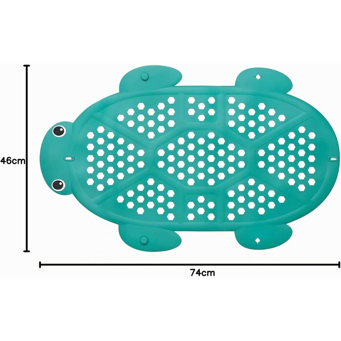 Tapis de bain 2-en-1 avec rangement - Blanc à pois - Jusqu'à -57%