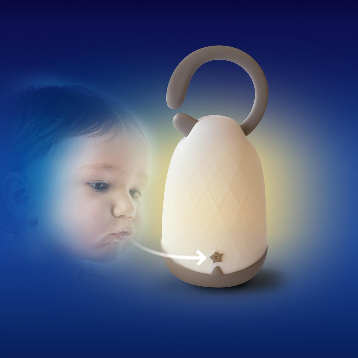 Pabobo Veilleuse nomade pour enfant - Activation par souffle - Jusqu'à -60%