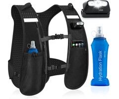Gilet de trail LED avec hydratation - Jusqu'à -53% sur le prix neuf