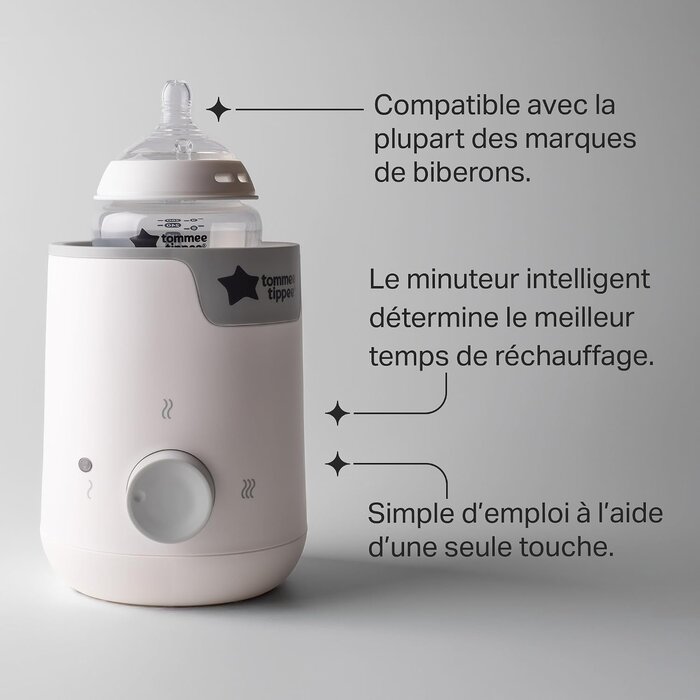 Tommee Tippee Chauffe-biberon électrique rapide et doux - Jusqu'à 58% de remise