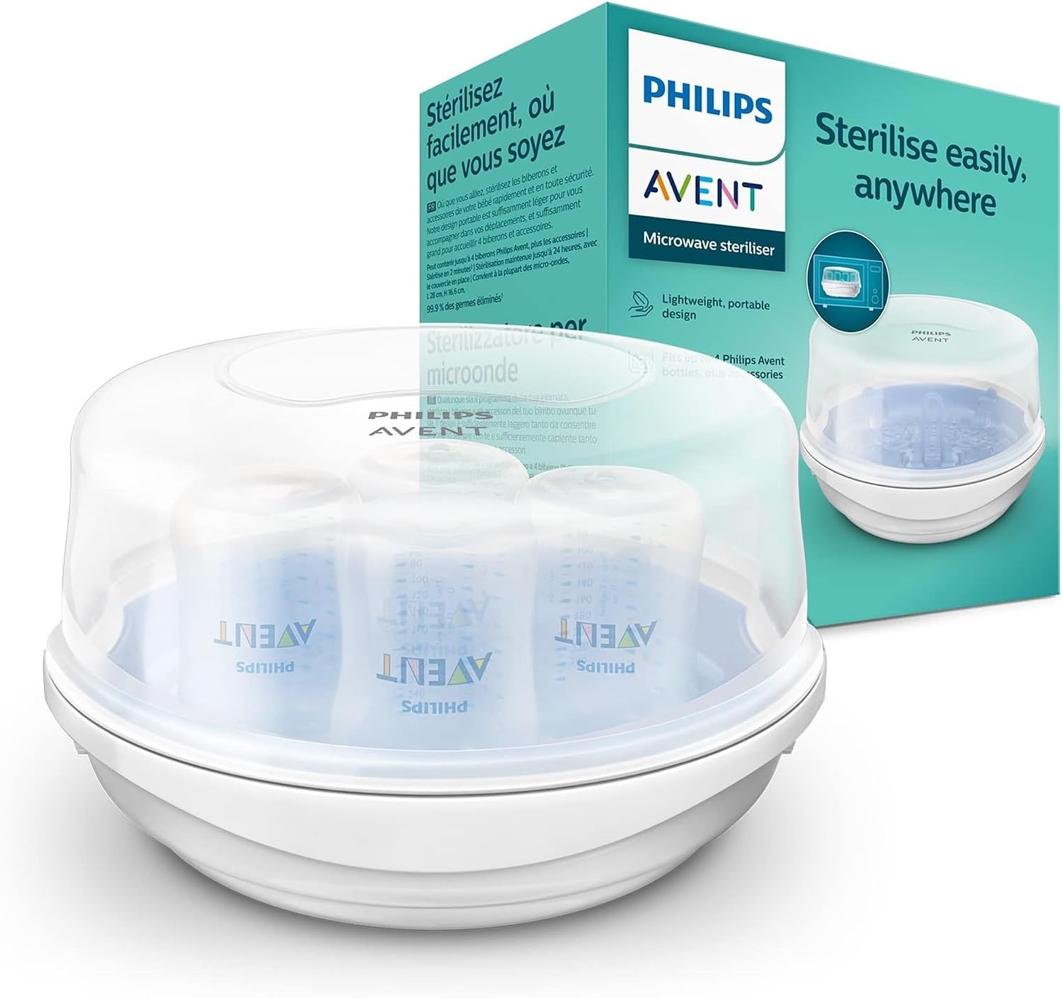 Philips Avent Stérilisateur vapeur pour micro-ondes - Jusqu'à 59% de réduction