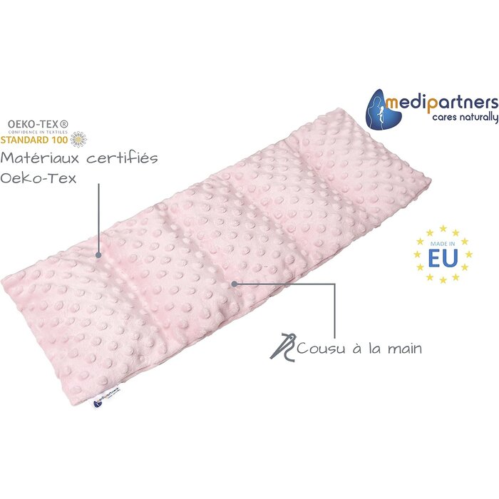 Coussin noyaux de cerises 60x20 cm - Thérapie chaud/froid - Jusqu'à -54%