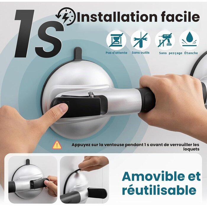 Poignée de maintien ventouse 38 cm - Jusqu'à 59% de réduction