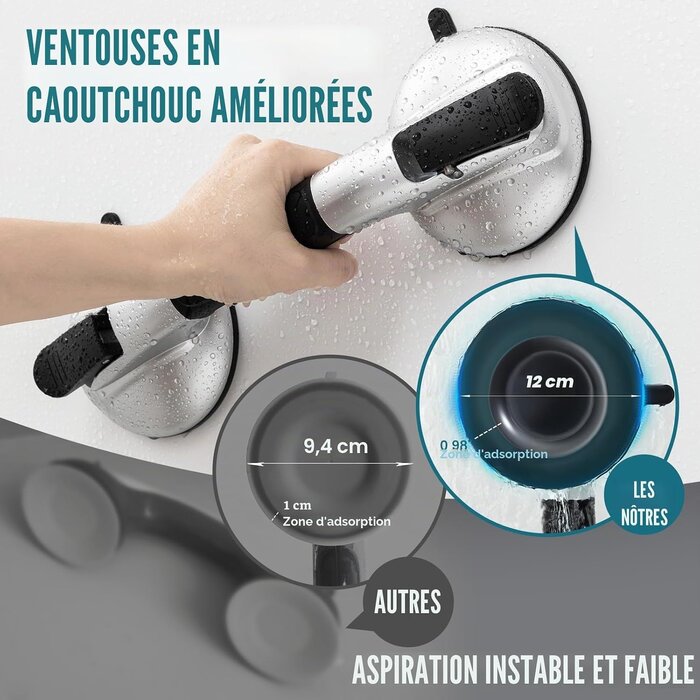 Poignée de maintien ventouse 38 cm - Jusqu'à 59% de réduction