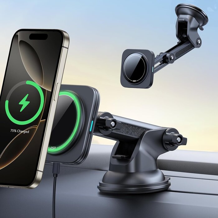 Esr Chargeur voiture magnétique 15W pour iPhone 12-16 - Jusqu'à -58%