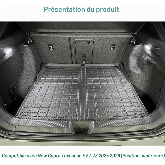 Gafat Tapis de coffre pliable pour SUV électrique - Protection premium - Jusqu'à -63%
