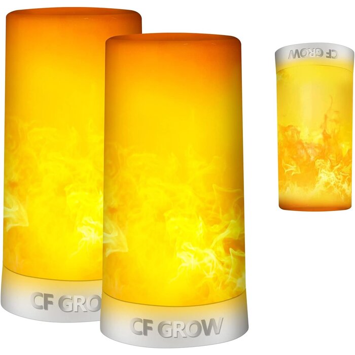 Lot de 2 Lampes LED Flamme Effet Réel - Rechargeables USB - Jusqu'à -60%