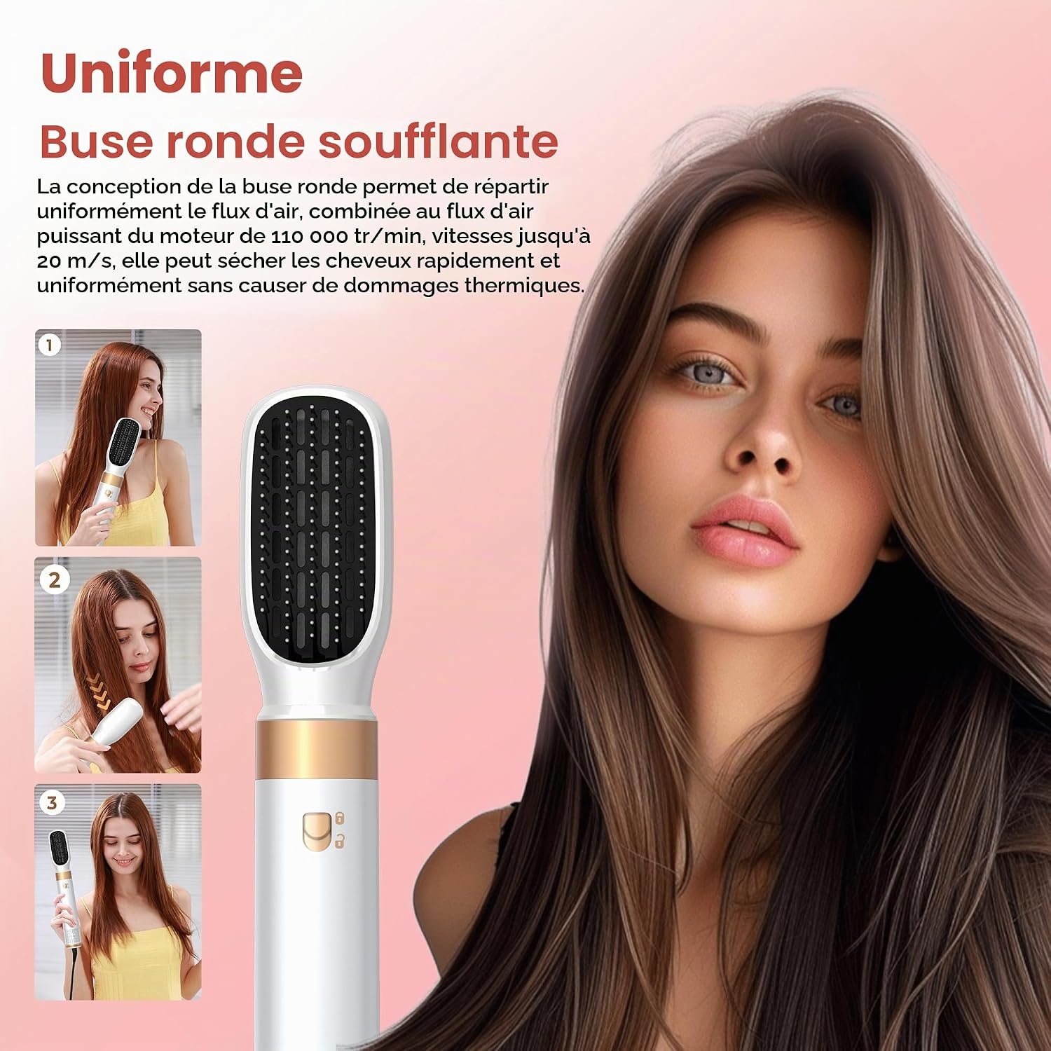 Mogawave Styler 6-en-1 multifonction : séchage, lissage et boucles - Jusqu'à -62%