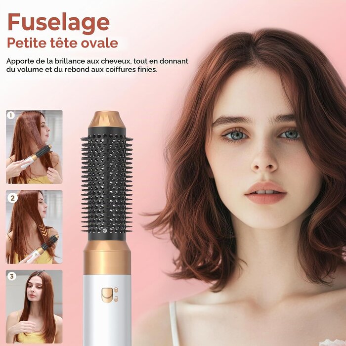 Mogawave Styler 6-en-1 multifonction : séchage, lissage et boucles - Jusqu'à -62%