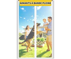 Rideau de porte magnétique 100x210 cm - Fibre de verre - Jusqu'à -57%