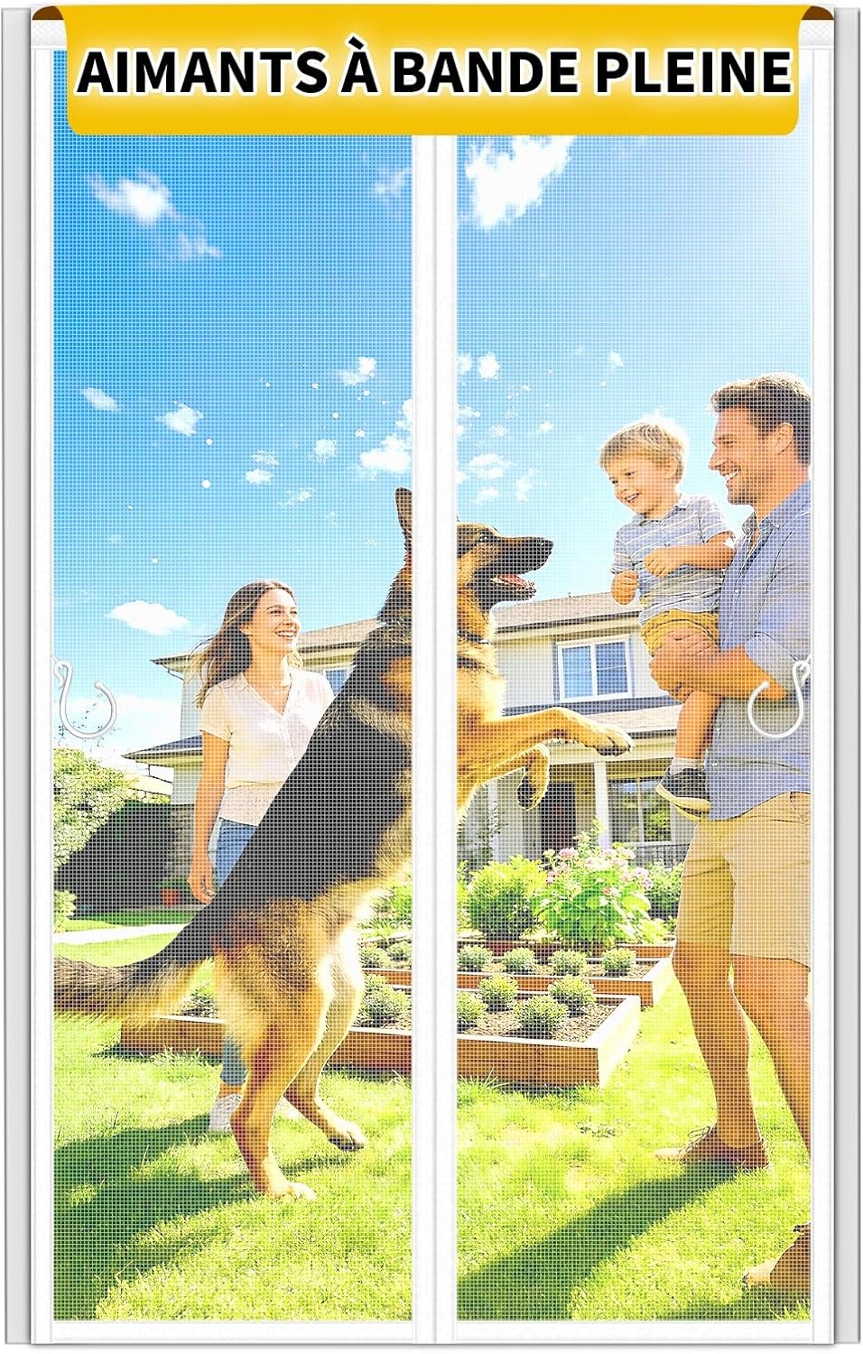 Rideau de porte magnétique 100x210 cm - Fibre de verre - Jusqu'à -57%