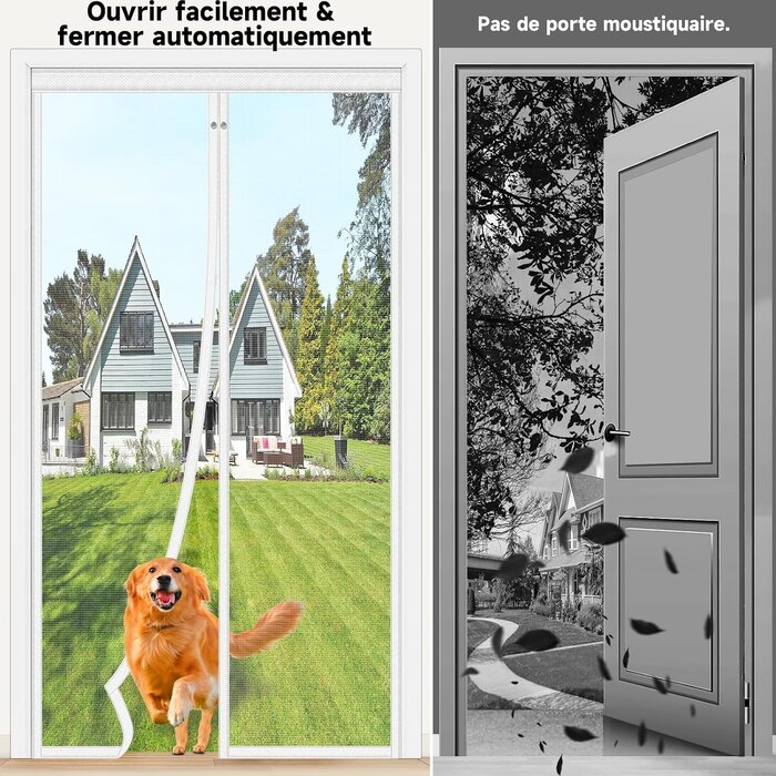 Rideau de porte magnétique 100x210 cm - Fibre de verre - Jusqu'à -57%