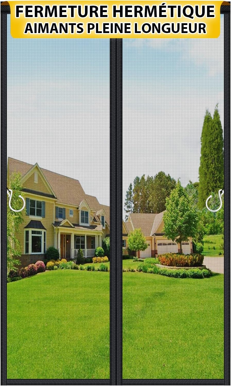 Rideau de porte magnétique 100x210 cm - Fibre de verre - Jusqu'à -57%