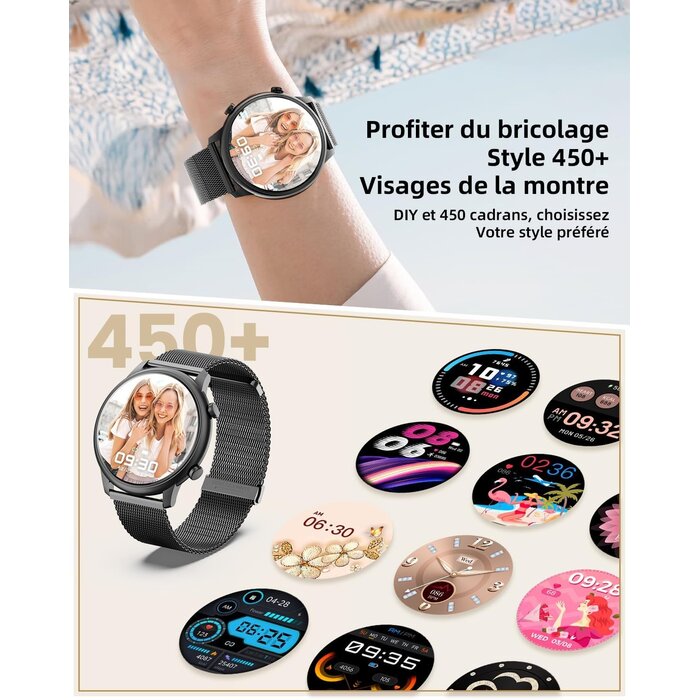 Montre connectée femme HD Bluetooth : jusqu'à 62% de réduction