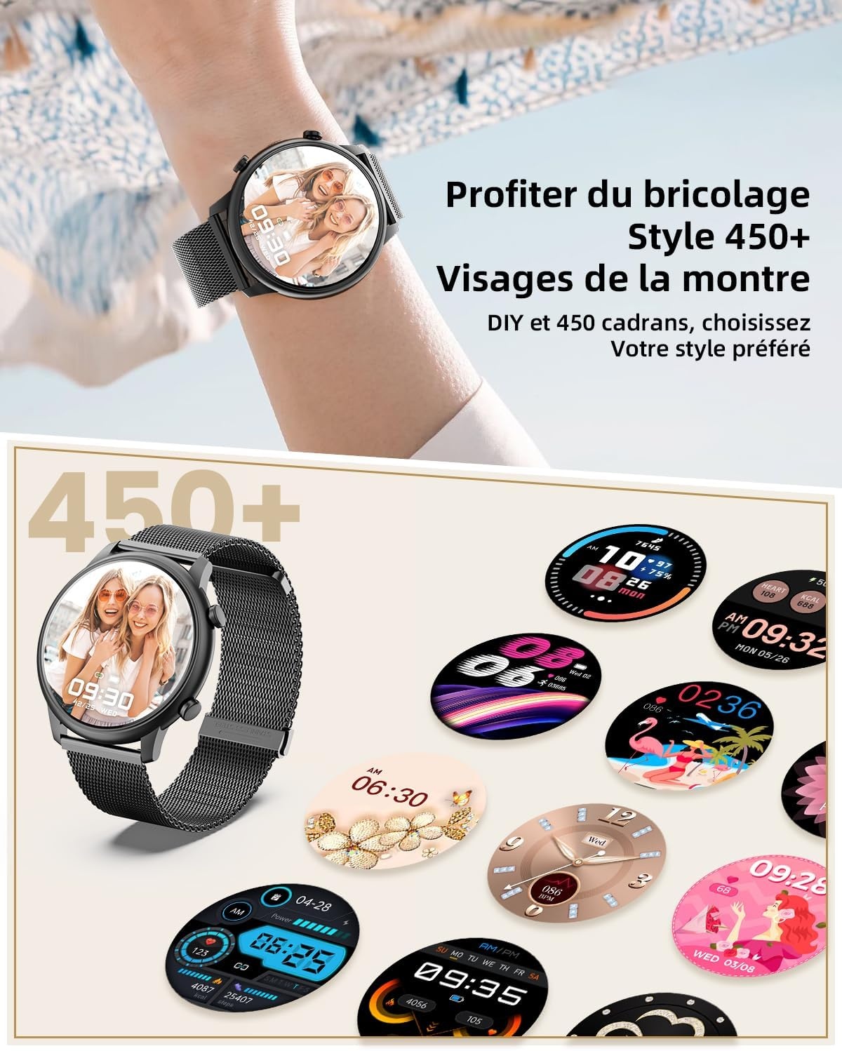 Montre connectée femme HD Bluetooth : jusqu'à 62% de réduction