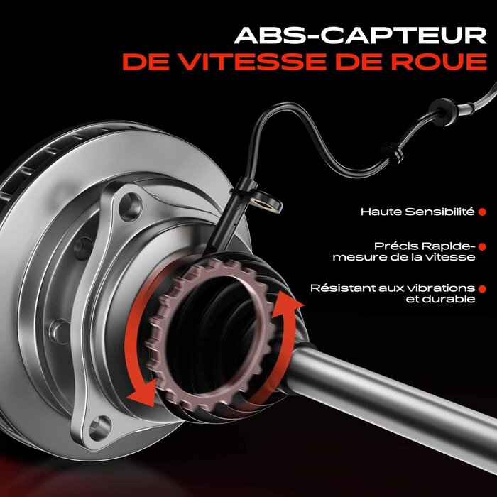 Lot de 2 capteurs ABS avant pour citadines - Jusqu'à 61% de réduction