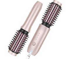 Brosse Lissante Chauffante Sans Fil Rose - Jusqu'à 33% de remise