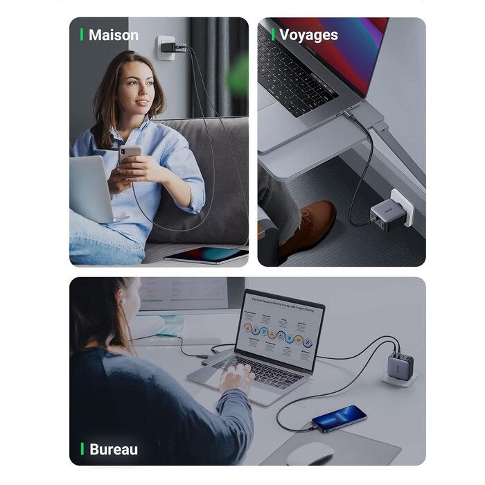 Chargeur USB-C 100W 4 Ports GaN - Jusqu'à 33% de remise