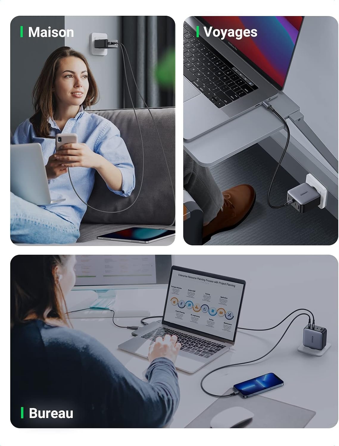 Chargeur USB-C 100W 4 Ports GaN - Jusqu'à 33% de remise
