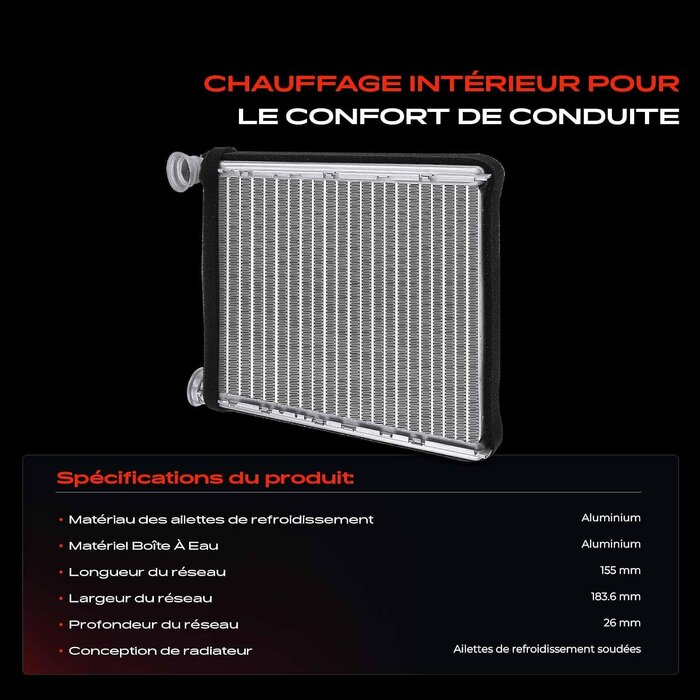 Frankberg Radiateur de chauffage - Compatible VW - Jusqu'à 61% de réduction
