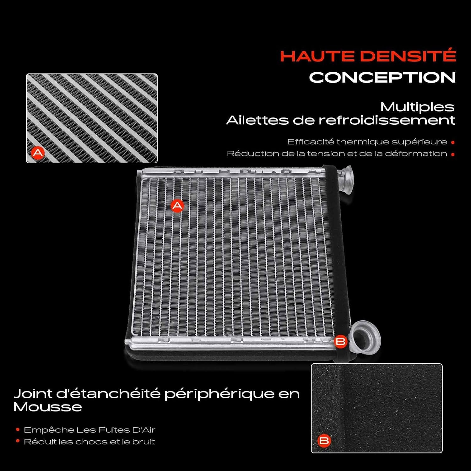 Frankberg Radiateur de chauffage pour Golf Plus, Golf VI et Jetta IV - 75% de remise