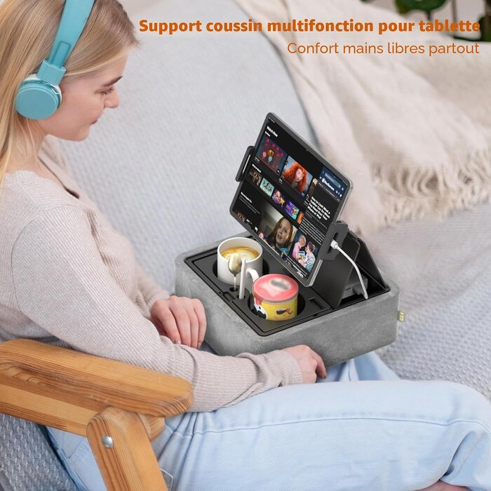 Support Coussin Tablette & Smartphone - Jusqu'à -61% sur votre confort