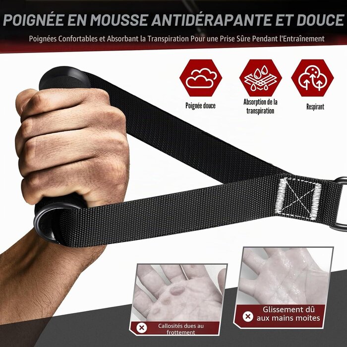 Kit complet de bandes de résistance fitness - Jusqu'à 32% de réduction