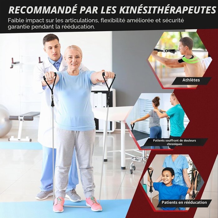 Kit complet de bandes de résistance fitness - Jusqu'à 32% de réduction