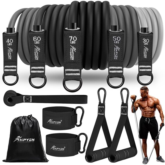 Kit complet de bandes de résistance fitness - Jusqu'à 32% de réduction