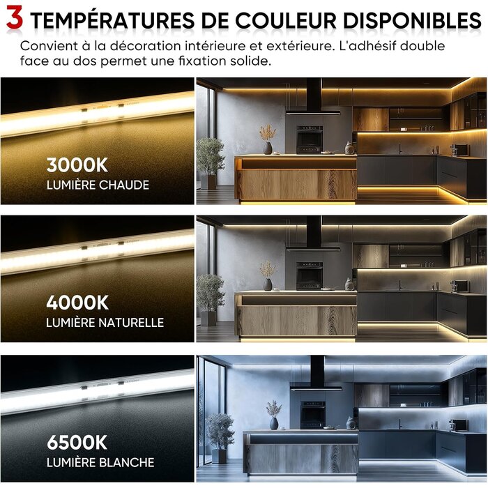 Ruban LED COB 3m 230V IP67 Blanc Froid - Jusqu'à 58% de réduction