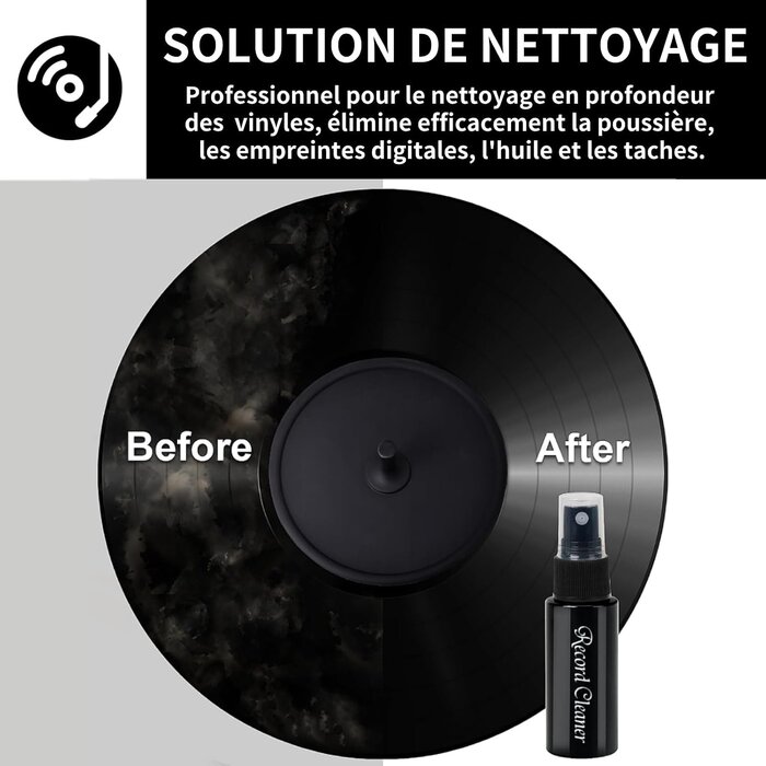 Kit de nettoyage vinyle 4-en-1 : préservez vos disques - Jusqu'à 55% de remise