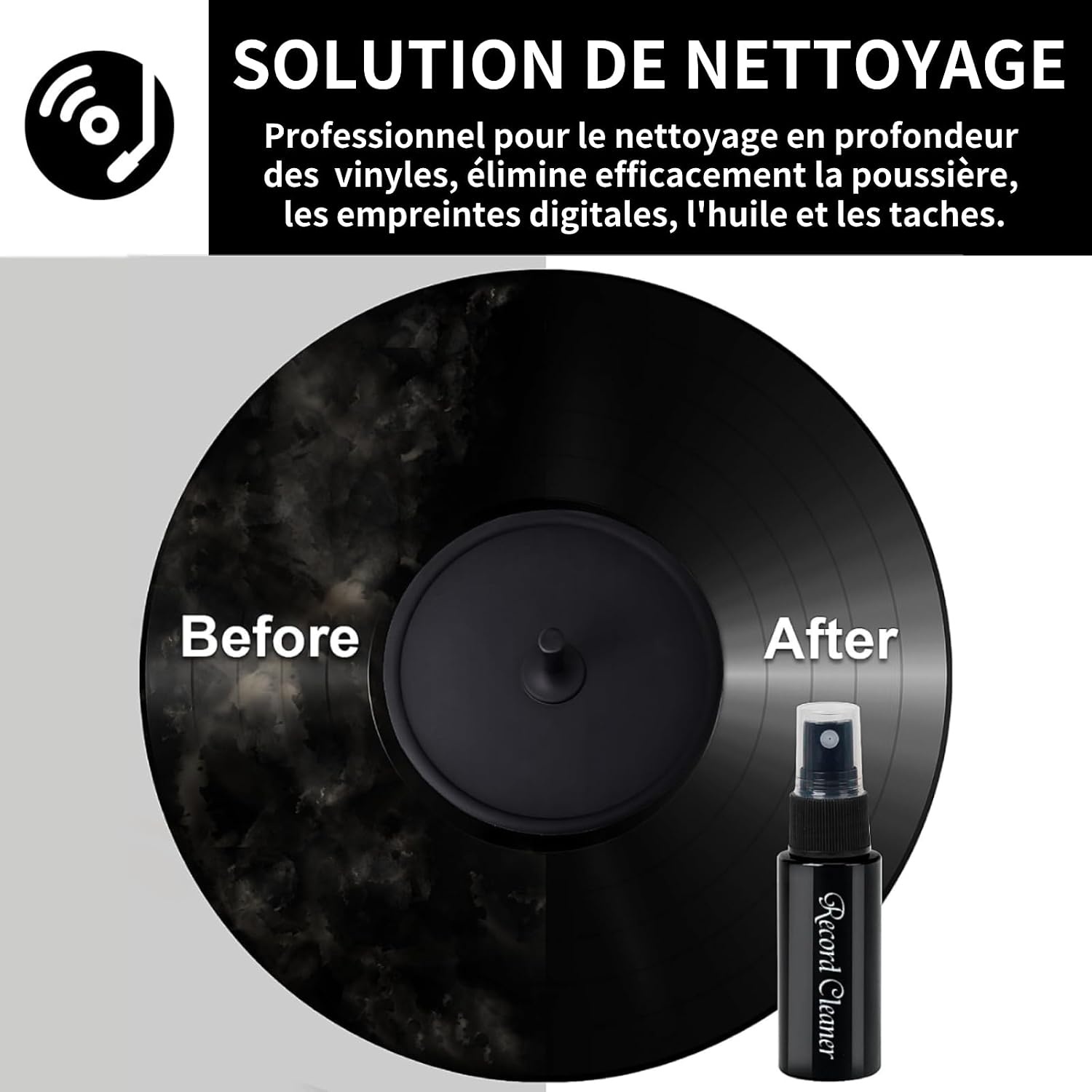 Kit de nettoyage vinyle 4-en-1 : préservez vos disques - Jusqu'à 55% de remise