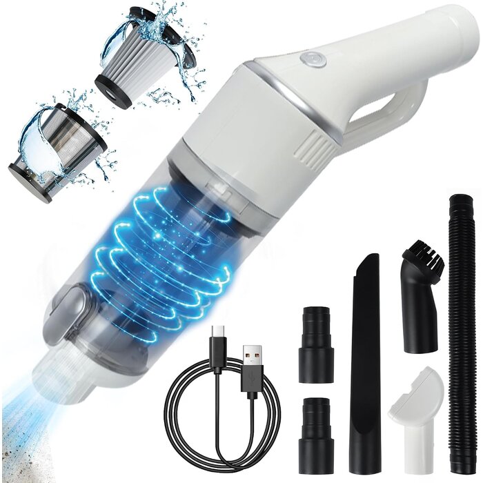 Aspirateur à main sans fil 120W - Puissant et compact - Jusqu'à -59% de remise