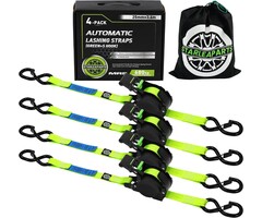 Lot de 4 sangles d'arrimage automatiques - Jusqu'à -57%